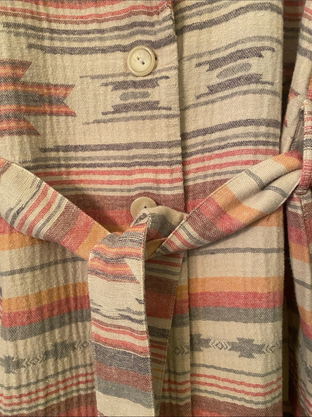 Soft Surroundings Aztec Fringe Duster - Picture 3 of 16